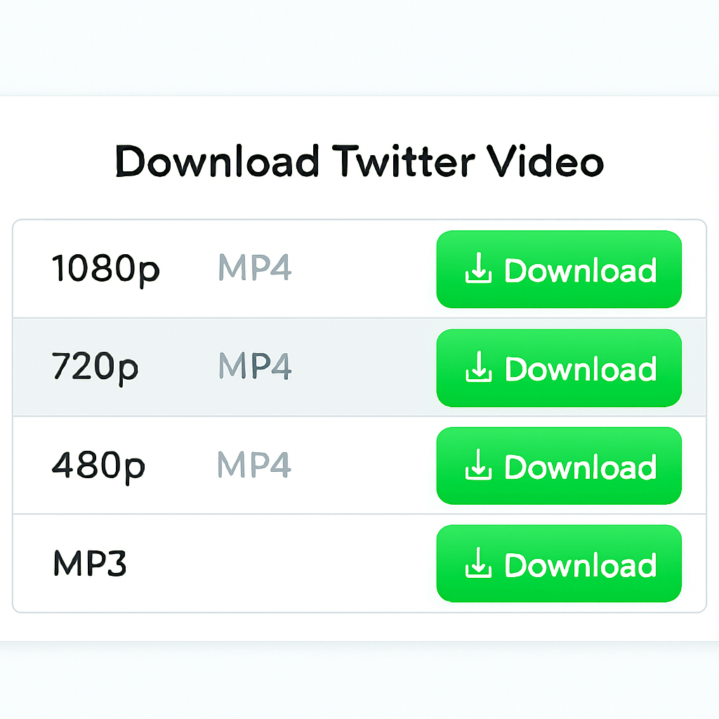 Step 3: Choose format and download the video